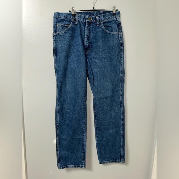 Wrangler Blue Straight-Leg Jeans Timeless Denim - Picture 1 of 3